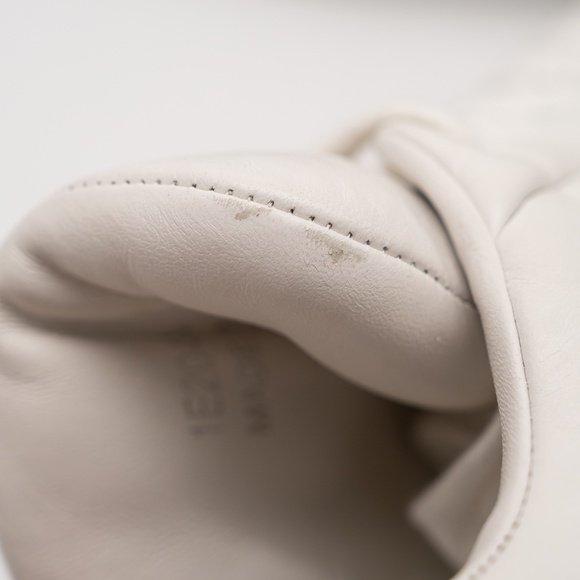 size 40eu 10 US Prada Triangle Logo Padded Sneakers White Leather Triangle - Picture 12 of 15